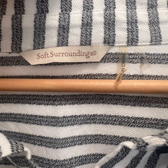 **SOLD** Soft Surroundings Standout Striped Shirt Size 3X - Picture 7 of 10